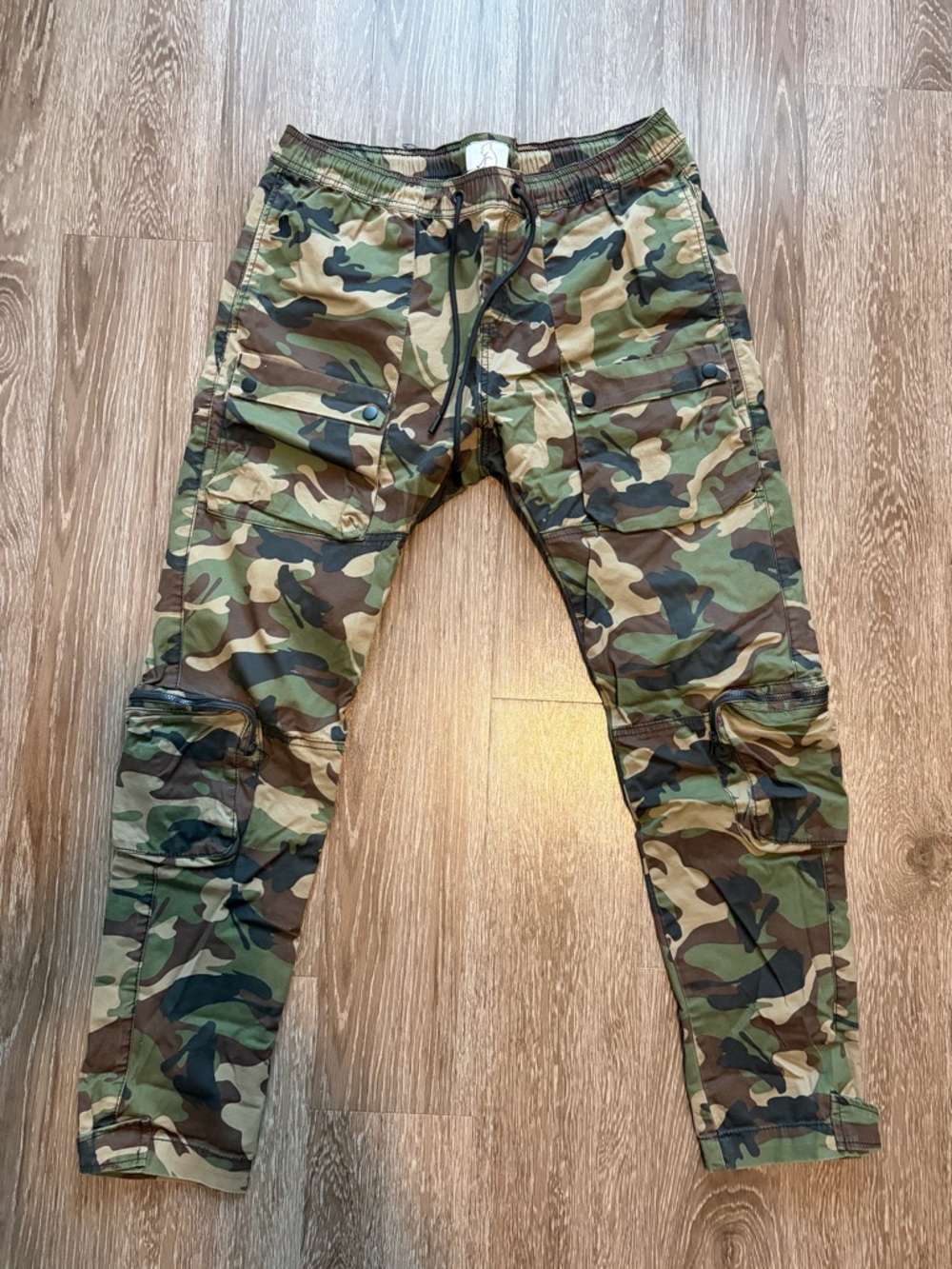 Kuwalla Men's Camo Utility Cargo Pants - Green Camouflage